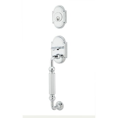 Emtek Bright Chrome Handleset, 4310GVUS26LH 4310GVUS26LH